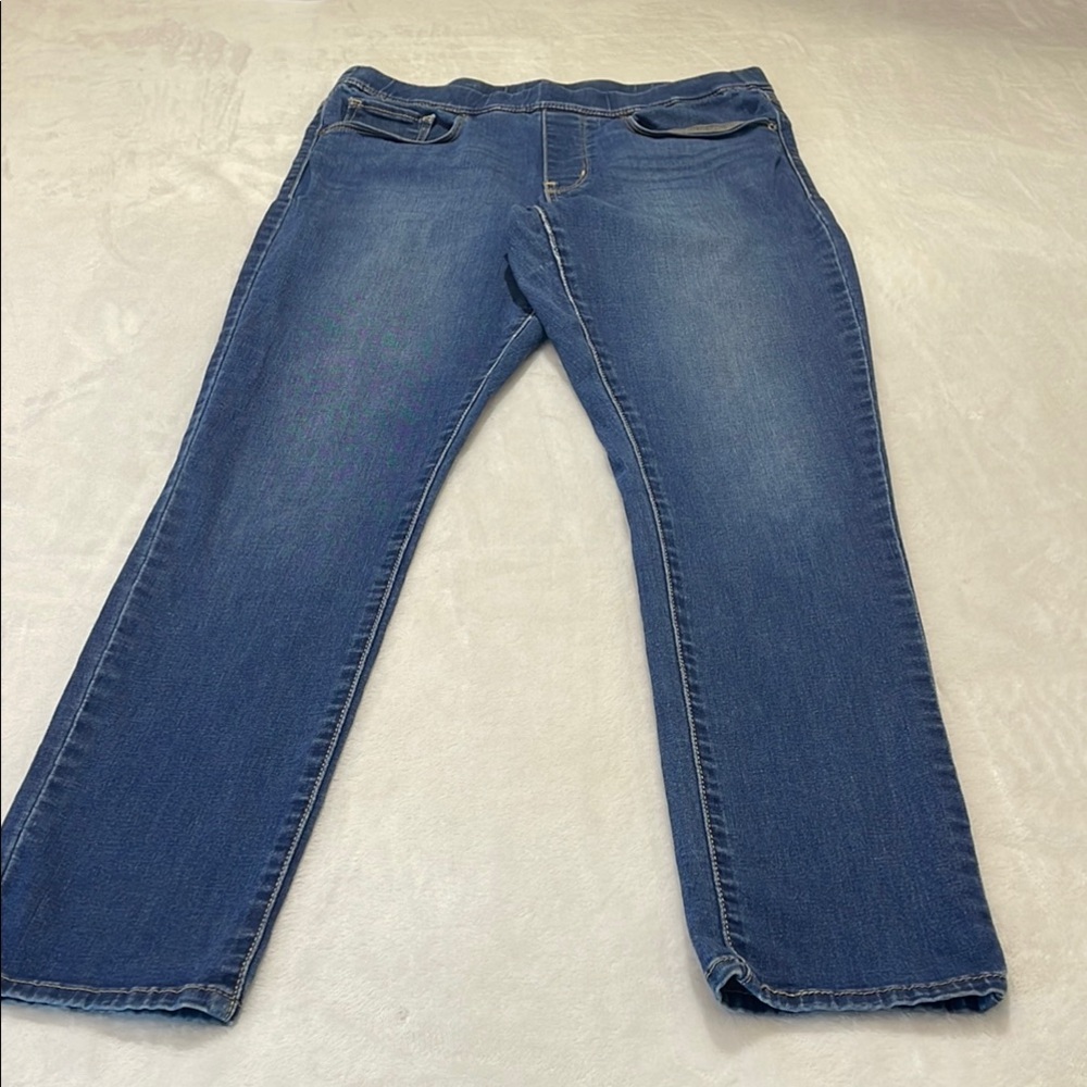 LEVIS WOMENS PULL ON SKINNY SIZE 10 Classic Blue Denim Jeans